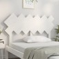 vidaXL Cabecero de cama madera maciza de pino blanco 132x3x81 cm vidaXL Cabecero de cama madera maciza de pino blanco 132x3x81 cm