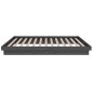 vidaXL Estructura de cama madera maciza gris 120x200 cm