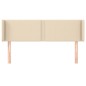 vidaXL Cabecero de tela color crema 147x16x78/88 cm vidaXL Cabecero de tela color crema 147x16x78/88 cm
