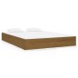vidaXL Estructura de cama doble madera maciza marrón miel 120x190 cm vidaXL Estructura de cama doble madera maciza marrón miel 120x190 cm