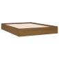 vidaXL Estructura de cama doble madera maciza marrón miel 120x190 cm vidaXL Estructura de cama doble madera maciza marrón miel 120x190 cm