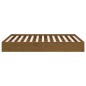 vidaXL Estructura de cama doble madera maciza marrón miel 120x190 cm vidaXL Estructura de cama doble madera maciza marrón miel 120x190 cm