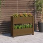 vidaXL Jardinera de madera maciza de pino marrón miel 77x25x66 cm vidaXL Jardinera de madera maciza de pino marrón miel 77x25x66 cm