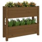vidaXL Jardinera de madera maciza de pino marrón miel 77x25x66 cm vidaXL Jardinera de madera maciza de pino marrón miel 77x25x66 cm