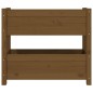 vidaXL Jardinera de madera maciza de pino marrón miel 77x25x66 cm vidaXL Jardinera de madera maciza de pino marrón miel 77x25x66 cm