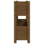 vidaXL Jardinera de madera maciza de pino marrón miel 77x25x66 cm vidaXL Jardinera de madera maciza de pino marrón miel 77x25x66 cm