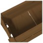 vidaXL Jardinera de madera maciza de pino marrón miel 77x25x66 cm vidaXL Jardinera de madera maciza de pino marrón miel 77x25x66 cm