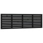 vidaXL Cabecero de cama de pared madera maciza pino negro 186x3x63 cm