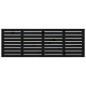 vidaXL Cabecero de cama de pared madera maciza pino negro 186x3x63 cm