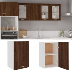 vidaXL Mueble de TV colgante madera marrón roble 39,5x31x60 cm