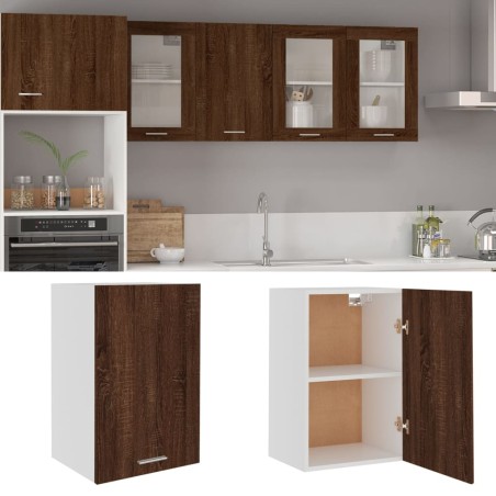 vidaXL Mueble de TV colgante madera marrón roble 39,5x31x60 cm