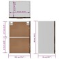 vidaXL Mueble de TV colgante madera marrón roble 39,5x31x60 cm vidaXL Mueble de TV colgante madera marrón roble 39,5x31x60 cm