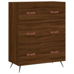 vidaXL Cómoda madera de ingeniería marrón roble 69,5x34x90 cm