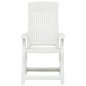 vidaXL Sillas de jardín reclinables 2 unidades plástico blanco vidaXL Sillas de jardín reclinables 2 unidades plástico blanco