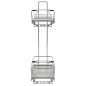 vidaXL Bandeja extraíble cocina 2 niveles alambre plata 47x15x54,5 cm vidaXL Bandeja extraíble cocina 2 niveles alambre plata 47x15x54,5 cm