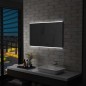vidaXL Espejo de pared de baño con LED y sensor táctil 100x60 cm vidaXL Espejo de pared de baño con LED y sensor táctil 100x60 cm