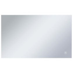 vidaXL Espejo de pared de baño con LED y sensor táctil 100x60 cm