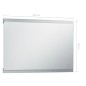 vidaXL Espejo de pared de baño con LED y sensor táctil 100x60 cm vidaXL Espejo de pared de baño con LED y sensor táctil 100x60 cm