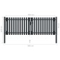 vidaXL Cancela doble de valla de acero gris antracita 306x125 cm vidaXL Cancela doble de valla de acero gris antracita 306x125 cm