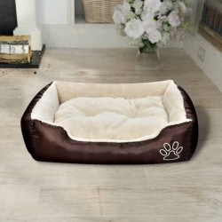 vidaXL Cama para perro con cojín acolchado talla S