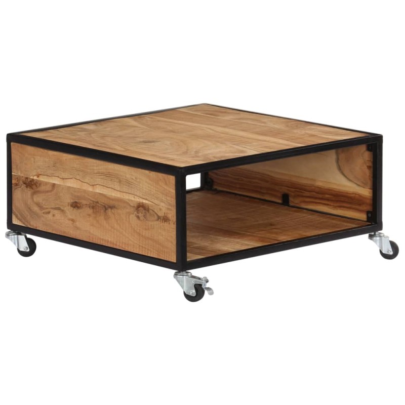 vidaXL Mesa de centro de madera maciza de acacia 70x70x32 cm vidaXL Mesa de centro de madera maciza de acacia 70x70x32 cm