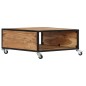vidaXL Mesa de centro de madera maciza de acacia 70x70x32 cm vidaXL Mesa de centro de madera maciza de acacia 70x70x32 cm