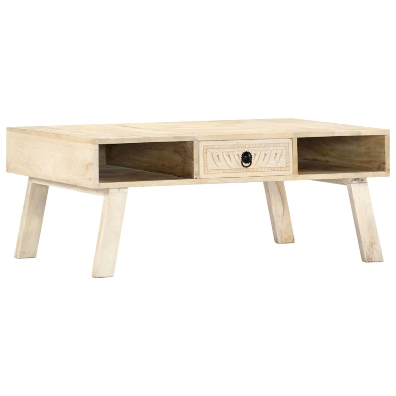 vidaXL Mesa de centro de madera maciza de mango 100x60x40 cm vidaXL Mesa de centro de madera maciza de mango 100x60x40 cm