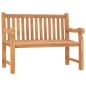 vidaXL Banco de jardín de madera maciza de teca 114 cm vidaXL Banco de jardín de madera maciza de teca 114 cm