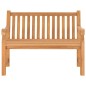 vidaXL Banco de jardín de madera maciza de teca 114 cm vidaXL Banco de jardín de madera maciza de teca 114 cm