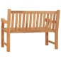 vidaXL Banco de jardín de madera maciza de teca 114 cm vidaXL Banco de jardín de madera maciza de teca 114 cm
