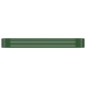 vidaXL Jardinera arriate acero recubrimiento polvo verde 322x100x36 cm
