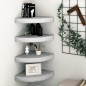 vidaXL Estantes de esquina pared 4 uds MDF gris hormigón 25x25x3,8 cm vidaXL Estantes de esquina pared 4 uds MDF gris hormigón 25x25x3,8 cm