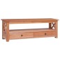 vidaXL Mueble de TV madera maciza de caoba 115x30x40 cm vidaXL Mueble de TV madera maciza de caoba 115x30x40 cm