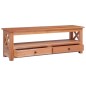 vidaXL Mueble de TV madera maciza de caoba 115x30x40 cm vidaXL Mueble de TV madera maciza de caoba 115x30x40 cm