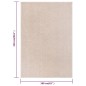 vidaXL Alfombra de pelo corto beige oscuro 160x230 cm vidaXL Alfombra de pelo corto beige oscuro 160x230 cm