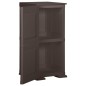 vidaXL Armario de plástico diseño de madera marrón 40x43x85,5 cm vidaXL Armario de plástico diseño de madera marrón 40x43x85,5 cm