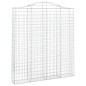 vidaXL Cesta gaviones forma arco hierro galvanizado 200x30x220/240 cm vidaXL Cesta gaviones forma arco hierro galvanizado 200x30x220/240 cm