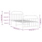 vidaXL Estructura de cama con cabecero y estribo metal negro 100x190cm vidaXL Estructura de cama con cabecero y estribo metal negro 100x190cm