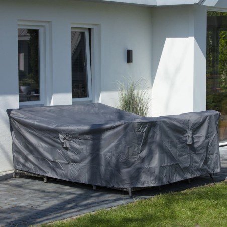 Madison Funda para muebles de jardín gris 255x255x70 cm 