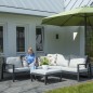 Madison Funda para muebles de jardín gris 255x255x70 cm 