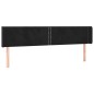 vidaXL Cabecero de terciopelo negro 183x16x78/88 cm vidaXL Cabecero de terciopelo negro 183x16x78/88 cm