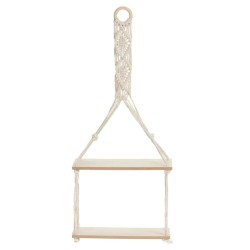 H&S Collection Estante colgante con cuerda decorativa 30x10x66 cm