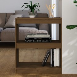 vidaXL Estantería/divisor espacio madera pino marrón miel 60x30x71,5cm