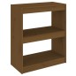 vidaXL Estantería/divisor espacio madera pino marrón miel 60x30x71,5cm
