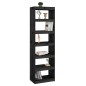 vidaXL Estantería/divisor de espacios madera pino negro 60x30x199,5 cm vidaXL Estantería/divisor de espacios madera pino negro 60x30x199,5 cm