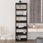 vidaXL Estantería/divisor de espacios madera pino negro 60x30x199,5 cm vidaXL Estantería/divisor de espacios madera pino negro 60x30x199,5 cm