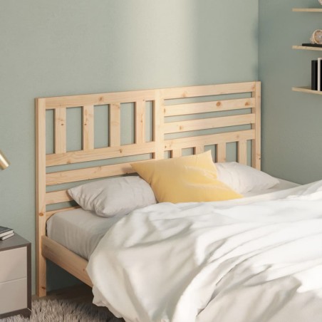 vidaXL Cabecero de cama madera maciza de pino 156x4x100 cm