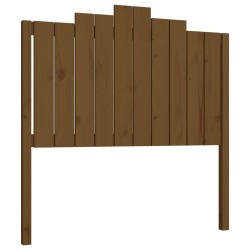 vidaXL Cabecero de cama madera maciza de pino marrón miel 106x4x110 cm