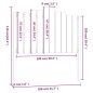 vidaXL Cabecero de cama madera maciza de pino marrón miel 106x4x110 cm vidaXL Cabecero de cama madera maciza de pino marrón miel 106x4x110 cm