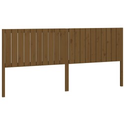 vidaXL Cabecero de cama madera maciza pino marrón miel 205,5x4x100 cm
